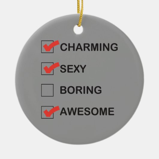 Bezaubern Keramikornament (Vorne)