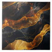 Bezaubernd Abstrakte Goldene Linien Fliese (Vorderseite)