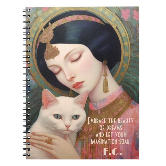 Bezaubernd Art Déco Notizblock (Vorderseite)