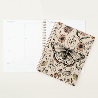 Bezaubernd Boho Butterfly Theme Hardcover Planner Planer