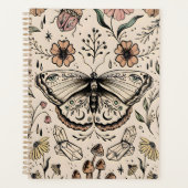 Bezaubernd Boho Butterfly Theme Hardcover Planner Planer (Vorderseite)