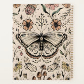 Bezaubernd Boho Butterfly Theme Hardcover Planner Planer (Rückseite)