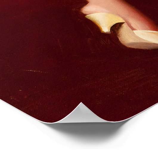 Bezaubernd Brünett in Firelight Button Up Poster (Ecke)