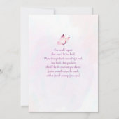 Bezaubernd, dich mit einem Baby-Duschmädchen zu tr Einladung (Rückseite)