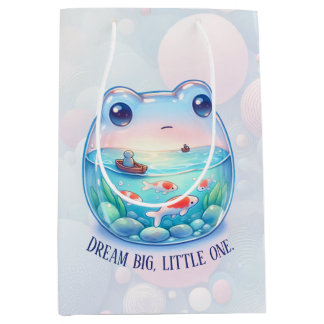 Bezaubernd "Dream Big, Little One" - Frog - Mittlere Geschenktüte