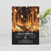 Bezaubernd Elegant Woodland Digitaler Geburtstag Einladung (Stehend Vorderseite)