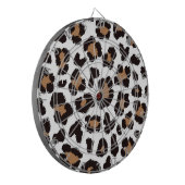 Bezaubernd Elegante Natürliche Leoparden Muster    Dartscheibe (Vorderseite Links)