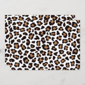 Bezaubernd Elegante Natürliche Leoparden Muster    Einladung (Vorne/Hinten)
