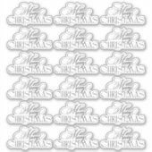 Bezaubernd Evergreen Elegance Weihnachten Aufkleber (Vorderseite)