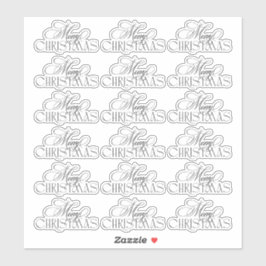 Bezaubernd Evergreen Elegance Weihnachten Aufkleber