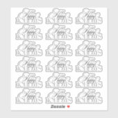 Bezaubernd Evergreen Elegance Weihnachten Aufkleber (Blatt)