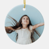 Bezaubernd Evergreen Elegance Weihnachten Keramik Ornament (Vorne)