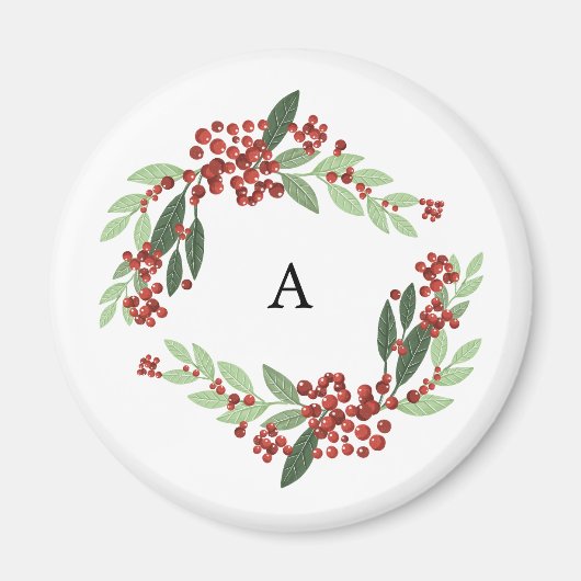 Bezaubernd Evergreen Elegance Weihnachten Magnet (Vorne)