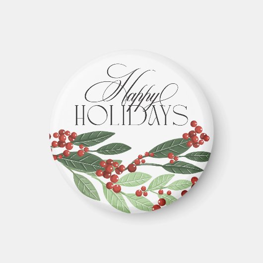 Bezaubernd Evergreen Elegance Weihnachten Magnet (Vorne)