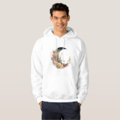 Bezaubernd floraler Mond Hoodie (Vorne ganz)