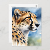 Bezaubernd Geparden Postkarte (Vorne/Hinten)