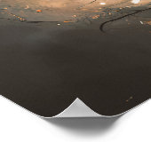 Bezaubernd glühender Horror Fairy Abstrakt Poster (Ecke)