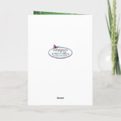 Bezaubernd Grün/Gelb Geburtstag, Weiblich Karte (Rückseite)