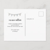 Bezaubernd haben wir die neue schwarze Tür an der Postkarte (Rückseite)