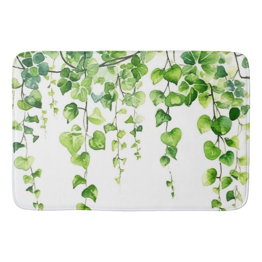 Bezaubernd Ivy Haven: Wasserfarbene Träume Badematte (Vorderseite)