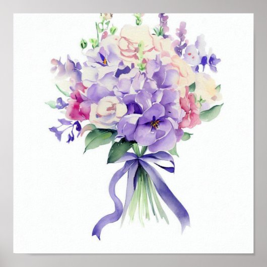 Bezaubernd Lilac, Attendants Bouquet Poster (Vorne)