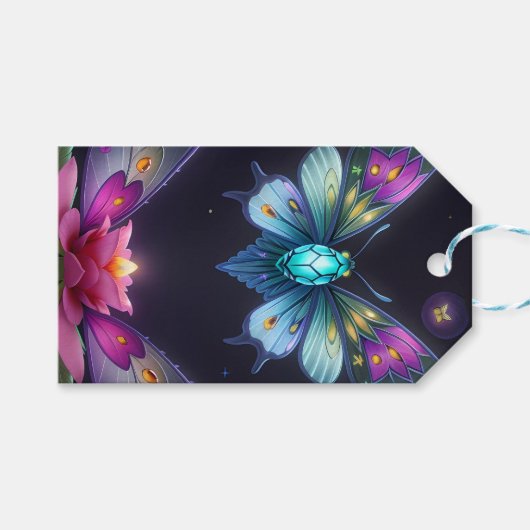 Bezaubernd Moonlit Fairy Geschenkanhänger (Vorderseite (Horizontal))