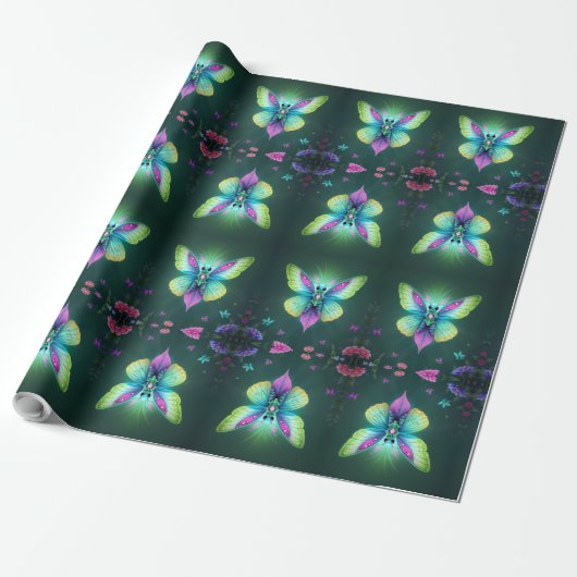 Bezaubernd Moonlit Fairy Geschenkpapier (Ungerollt)
