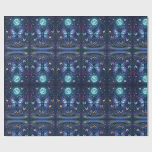 Bezaubernd Moonlit Fairy Geschenkpapier (Flach)