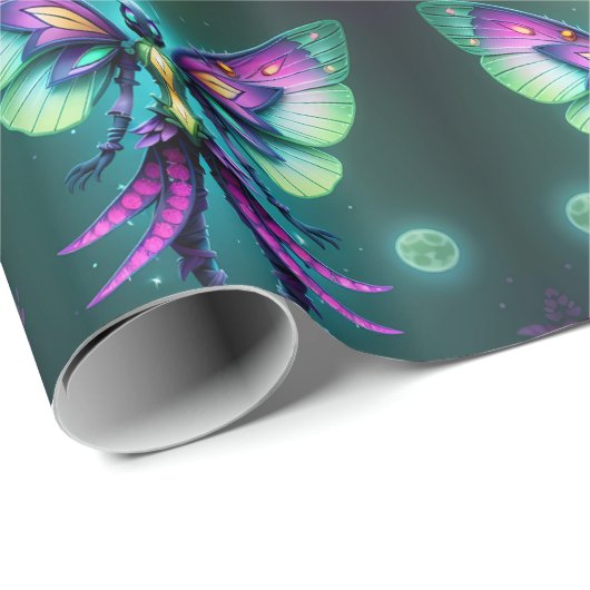 Bezaubernd Moonlit Fairy Geschenkpapier (Rolleneckpunkt)