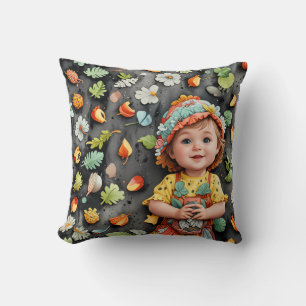 bezaubernd, niedlich, Baby, Kind, glücklich Kissen