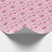 Bezaubernd rosa Nutcracker Ballet, Clara Geschenkpapier (Ecke)