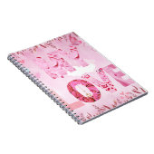 Bezaubernd rosa Thema MY LIEBE Foto Notebook Notizblock (Rechte Seite)