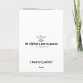 Bezaubernd Seamstress Karte (Rückseite)