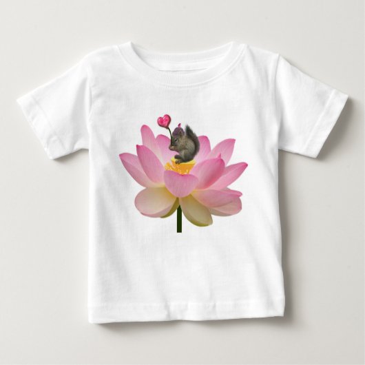 Bezaubernd Sweet Baby Hipster Squirrel Baby T - Sh Baby T-shirt (Vorderseite)