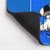 bezaubernd Welpe im Herbst Mousepad (Ecke)