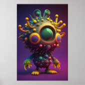 Bezaubernde 3D-Farbfigur Poster (Vorne)