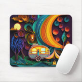 Bezaubernde 3D Night Camping Szene Mousepad (Mit Mouse)