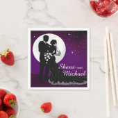 Bezaubernde Abend-Nachts-Hochzeit | LILA Serviette (Beispiel)