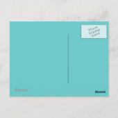 Bezaubernde Abstrakte Kunstlandschaft Postkarte (Rückseite)