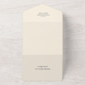 Bezaubernde Aquarelldusche unter dem Meer All In One Einladung (Außenbereich)