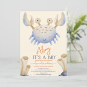 Bezaubernde Aquarelldusche unter dem Meer Einladung (Stehend Vorderseite)