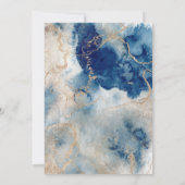 Bezaubernde Aquarelldusche unter dem Meer Einladung (Rückseite)