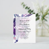 Bezaubernde Aquarellpartnerin Einladung (Stehend Vorderseite)