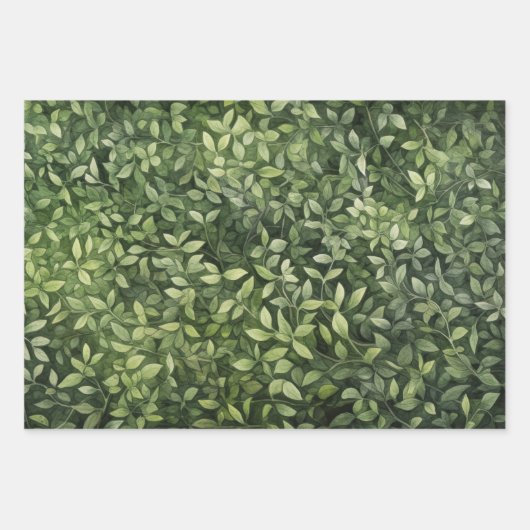 Bezaubernde Aquarellwälder Geschenkpapier Set (Vorderseite)