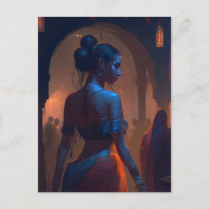 Bezaubernde Bauchtänzerin Postkarte