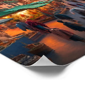 Bezaubernde Bezirke von Marrakesch, Marokko Poster (Ecke)