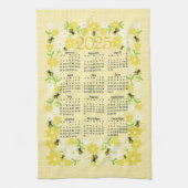Bezaubernde Bienen-Blume 2025 Kalendergestaltung Geschirrtuch (Vertikal)