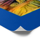 Bezaubernde blaue Jay drucken Poster (Ecke)