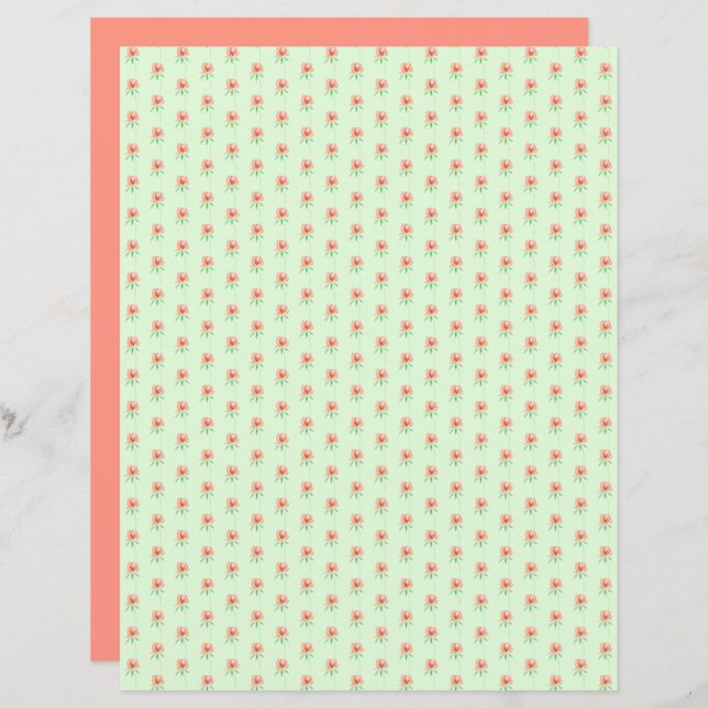 Bezaubernde Blume auf dem Grünbuch (Vorne/Hinten)