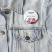 Bezaubernde Blume - Firmenname-Tag Button (Beispiel)